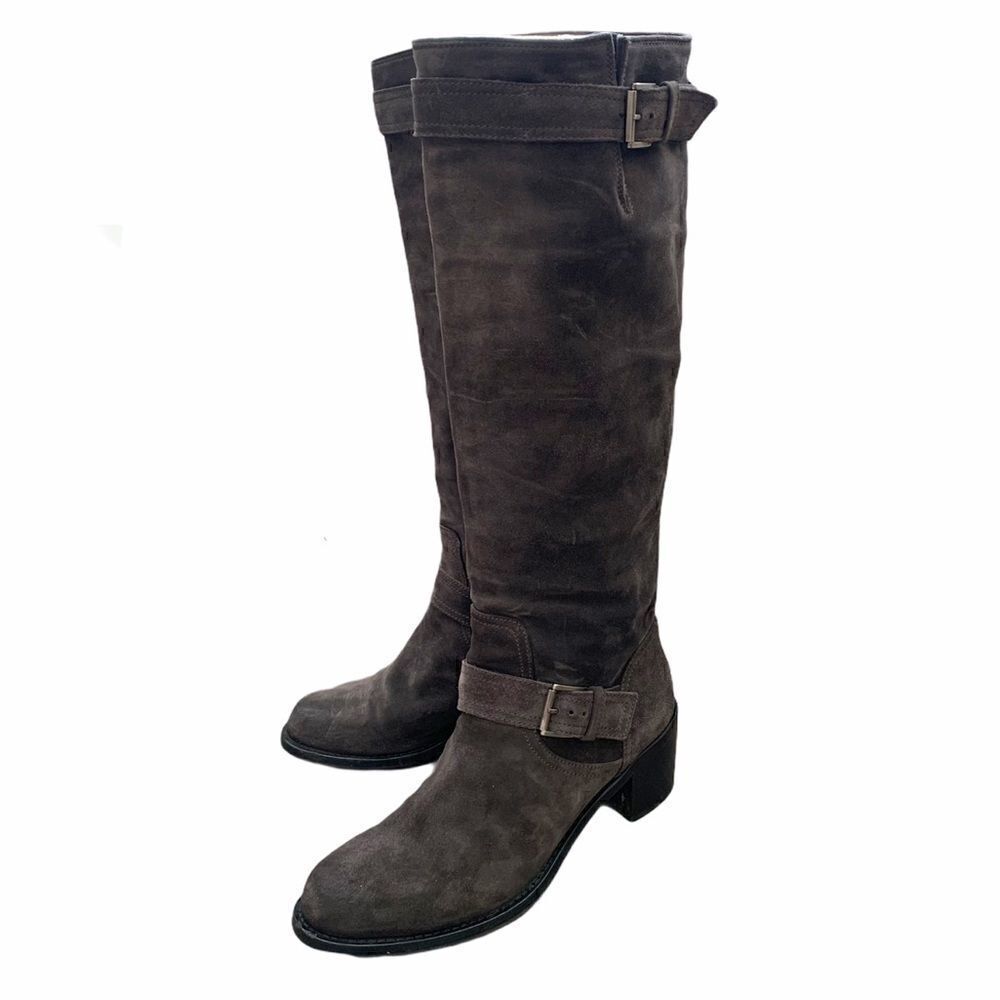 AGL Attilio Giusti Leombruni Gray Suede High Boots
